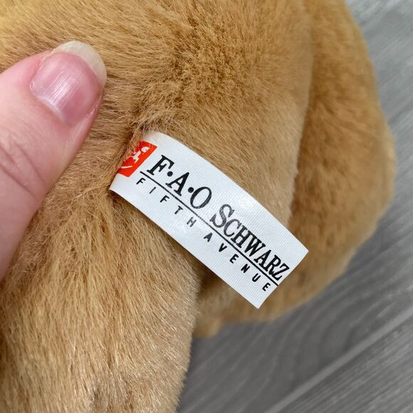 Vintage FAO Schwarz Patrick the Puppy Brown Hound Dog 20in Plush Stuffed Animal - Picture 10 of 11